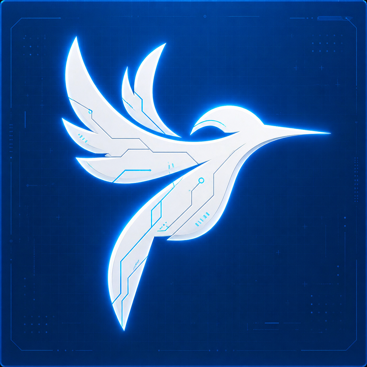 Lumma Stealer logo — a stylized white hummingbird on a blue field, used by the malware author as the family&rsquo;s identifier.